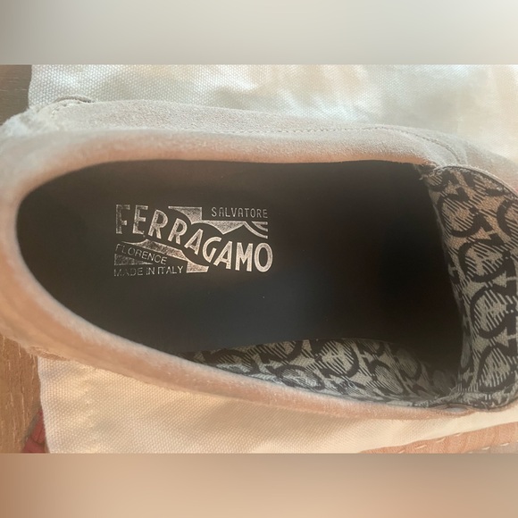 SALVATORE FERRAGAMO Parigi Bit Driving Moccasin Cotton Calf Suede US Size 11 - Picture 3 of 13